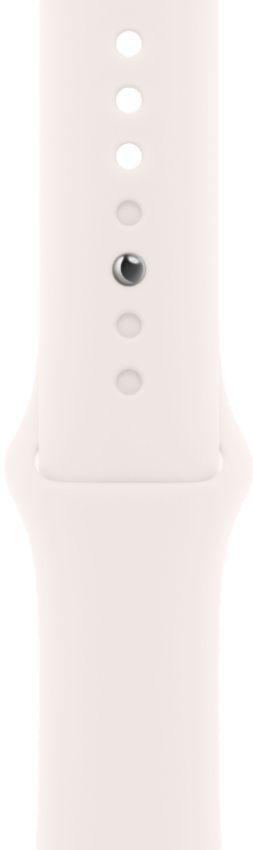 Apple Watch Series 10 (GPS) - 64GB - 42mm - Rose Gold Aluminum Case with Light Blush Rubber Sport Band - One Size