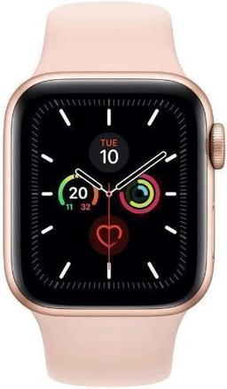Apple Watch Series 5 (GPS) - 32GB - 40mm - Gold Aluminum Case with Pink Sand Rubber Sport Band