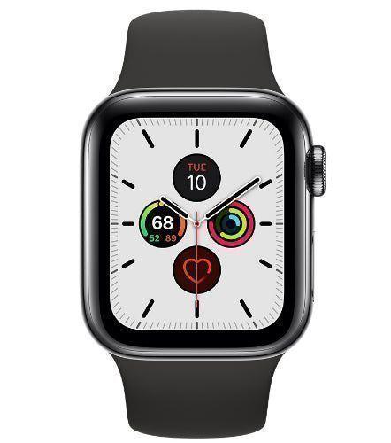Apple Watch Series 5 (GPS) - 32GB - 44mm - Space Grey Aluminum Case with Black Rubber Sport Band