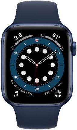 Apple Watch Series 6 (GPS) - 32GB - 40mm - Blue Aluminum Case with Deep Navy Rubber Sport Band
