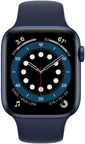 Apple Watch Series 6 (GPS) - 32GB - 40mm - Blue Aluminum Case with Deep Navy Rubber Sport Band