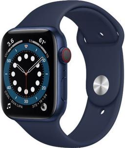 Apple Watch Series 6 (GPS) - 32GB - 40mm - Blue Aluminum Case with Deep Navy Rubber Sport Band