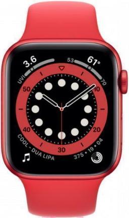 Apple Watch Series 6 (GPS) - 32GB - 40mm - Red Aluminum Case with Red Rubber Sport Band