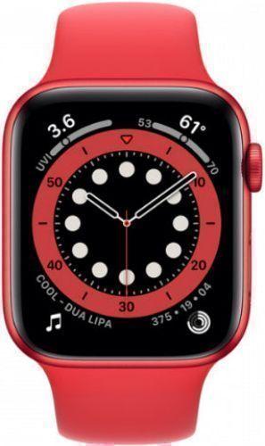 Apple Watch Series 6 (GPS) - 32GB - 40mm - Red Aluminum Case with Red Rubber Sport Band