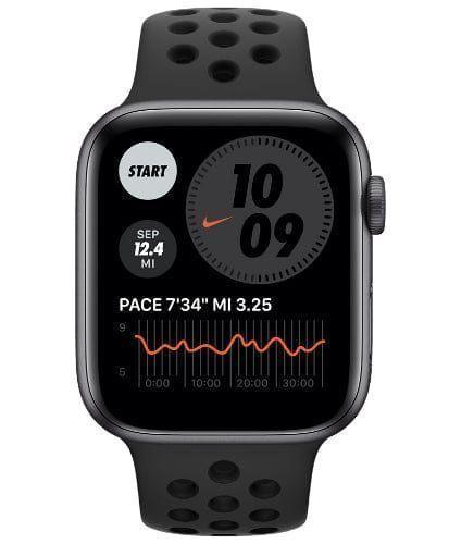 Apple Watch Series 6 (GPS) - 32GB - 40mm - Space Grey Nike (Aluminum) Case with Anthracite/Black Rubber Nike Sport Band
