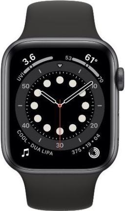 Apple Watch Series 6 (GPS) - 32GB - 40mm - Space Grey Aluminum Case with Black Rubber Sport Band