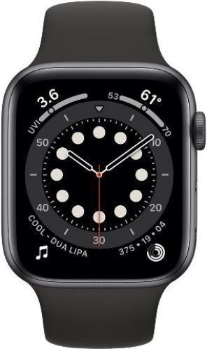 Apple Watch Series 6 (GPS) - 32GB - 40mm - Space Grey Aluminum Case with Black Rubber Sport Band