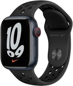 Apple Watch Series 7 (GPS) - 32GB - 45mm - Midnight Nike (Aluminum) Case with Anthracite/Black Rubber Nike Sport Band