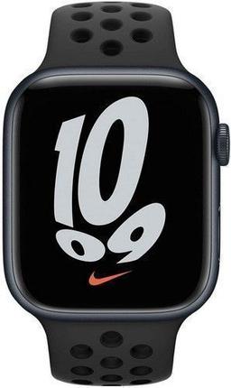 Apple Watch Series 7 (GPS) - 32GB - 41mm - Midnight Nike (Aluminum) Case with Black Rubber Nike Sport Band
