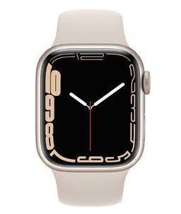 Apple Watch Series 7 (GPS) - 32GB - 45mm - Starlight Aluminum Case with Starlight Rubber Sport Band