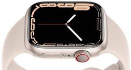 Apple Watch Series 7 (GPS) - 32GB - 45mm - Starlight Aluminum Case with Starlight Rubber Sport Band