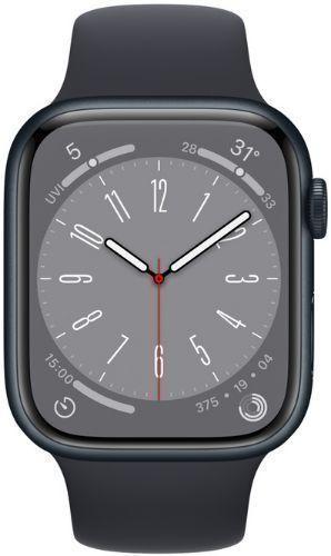 Apple Watch Series 8 (GPS) - 32GB - 41mm - Midnight Aluminum Case with Midnight Rubber Sport Band