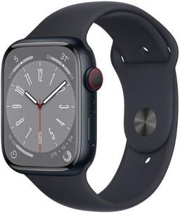Apple Watch Series 8 (GPS) - 32GB - 41mm - Midnight Aluminum Case with Midnight Rubber Sport Band