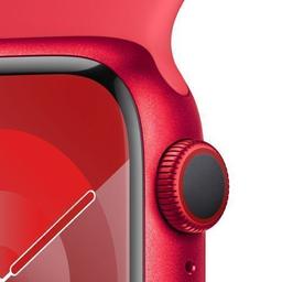 Apple Watch Series 9 (GPS) - 64GB - 41mm - Red Aluminum Case with Red Rubber Sport Band - One Size