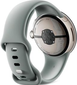 Google Pixel Watch 2 (Bluetooth) - 32GB - 1.2 inch - Champagne Gold Aluminum Case with Hazel Fluoroelastomer Active Band