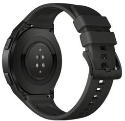 Huawei Watch GT 2e Smartwatch - 4GB - 35mm - Black Stainless Steel Case with Graphite Black Fluoroelastomer Fluoroelastomer Strap