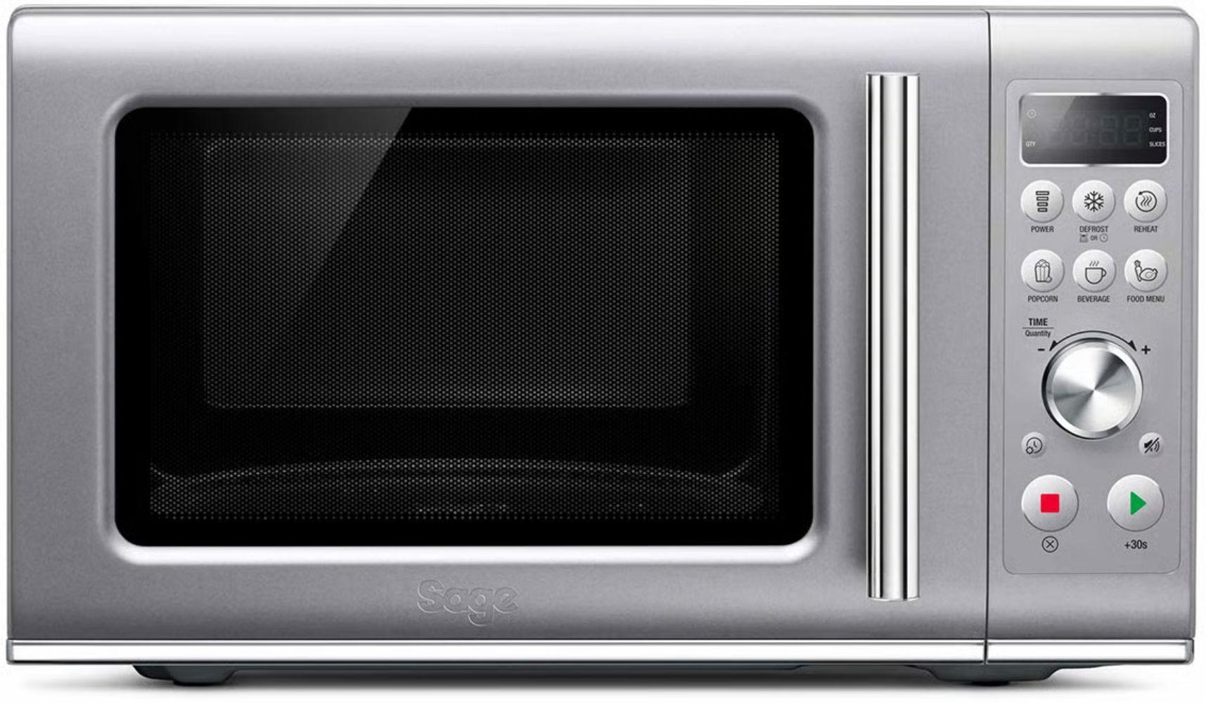 Sage SMO650 the Compact Wave Soft Close Microwave - Silver