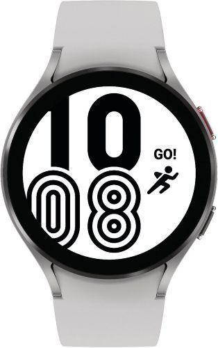 Samsung Galaxy Watch4 (Bluetooth) - 16GB - 40mm - Silver Aluminum Case with Silver Fluoroelastomer Sport Band