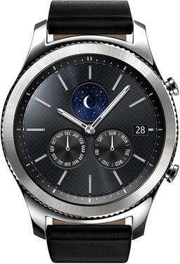 Samsung Gear S3 Classic Smartwatch - 4GB - 46mm - Silver Classic (Stainless Steel) Case with Black Leather Band