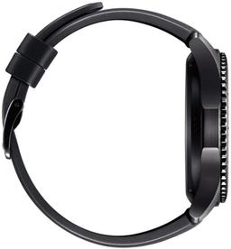 Samsung Gear S3 Frontier Smartwatch - 4GB - 46mm - Black Stainless Steel Case with Black Silicone Silicone Band