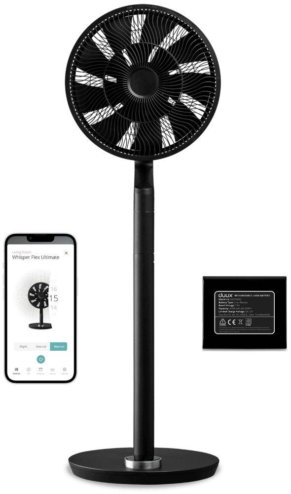 Duux Whisper Flex Ultimate Stand Fan + Battery Pack